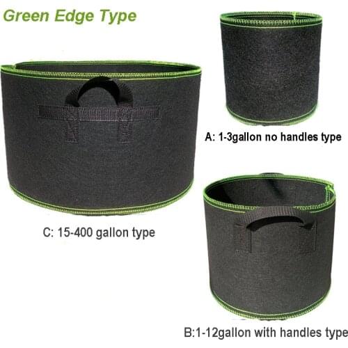 Planting Grow Bags Non-Woven Fabric Pots With Handles eco friendly beauty planting bag tree bag growth seedling flower pot