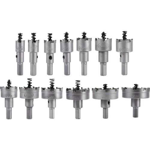 13pc/set of carbide hole opener set Stainless steel hole opener reamer metal take-hole drill
