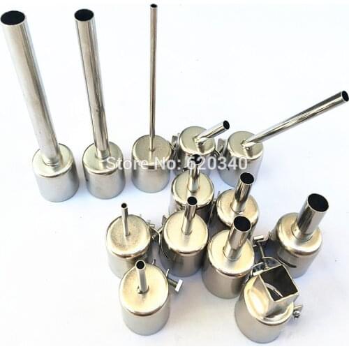 13pcs/set Lengthen Universal SMD BGA Nozzle hot air station hot air gun Dedicated BGA Nozzles for ATTEN SAIKE 852D+ 850 909D