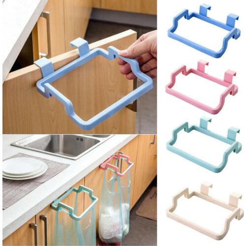 2019 Mini Portable Plastic Door Garbage Trash Bag Can Rack Holder Kitchen Tool