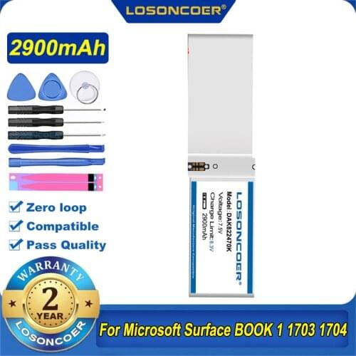 2900mAh G3HTA020H G3HTA044H G3HTA045H DAK822470K Battery For Microsoft Surface BOOK 1 1703 1704 1705 CR7-00005 CR7-00007