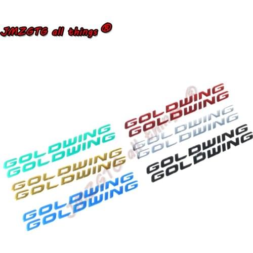 Motorcycle 3D Stereo Carbon Fiber Logo Badge Decal Fuel Tank Sticker Soft GOLDWING Sticker For HONDA GL1800 F6B