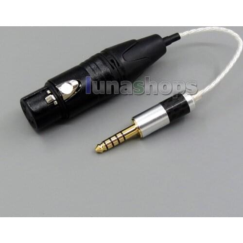 4.4mm Balanced To 4pin XLR Female Audio Silver Cable For Sony PHA-2A TA-ZH1ES NW-WM1Z NW-WM1A AMP Player LN005592