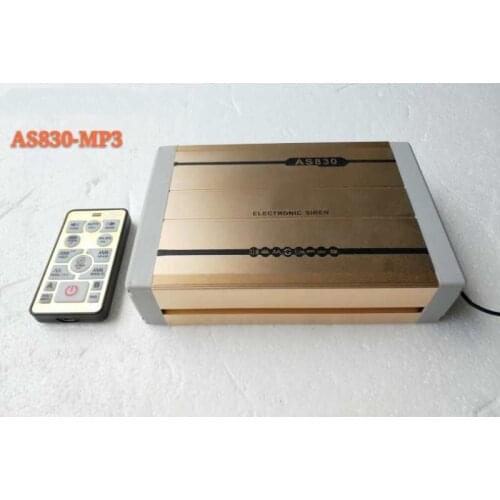 AS830-MP3 wireless remote control 400W dual tones car alarm siren amplifier,18sounds with MP3,microphone(without speaker)