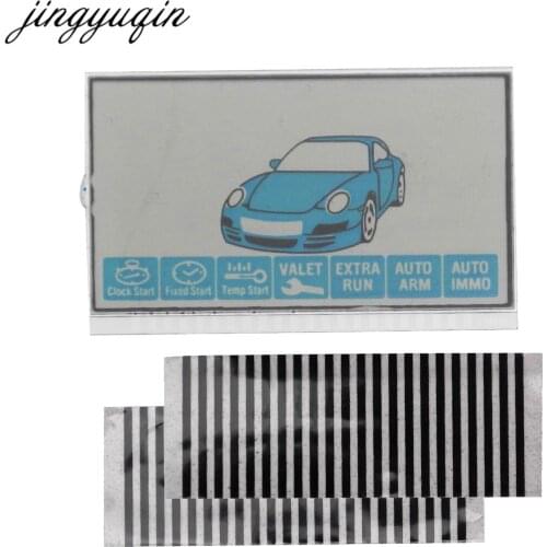 Jingyuqin LCD display Screen 2 Way Car Alarm System for Starline B9 lcd remote control key fob chain Keychain Display Screen