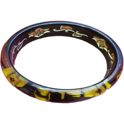 Chinese Amber beeswax bangle bracelets 62mm diameter bracelets Woman bangle