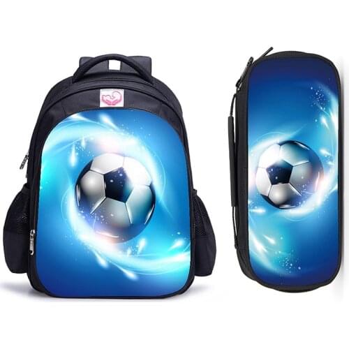 16 Inch Cool Foot Ball Children School Bags Orthopedic Backpack Kids School Boys Girls Mochila Infantil Catoon Bags
