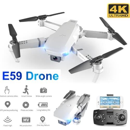 E59 Drone 4K HD Camera Professional Aerial Photography Drones WIFI Real-Time Transmission Quadcopter Foldable RC Helicopter Toys