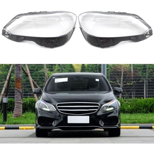 For Mercedes-Benz W212 E200L E260L E280L E300L E350L 2014 2015 Car Headlight Cover Headlamp Clear Lens Auto Shell Cover