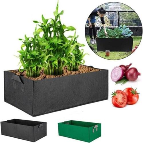 Square plant vegetable Grow Bag pots fabric Garden flowegardening tools Flower Planting Planter bags no woolen Pot for yead veg