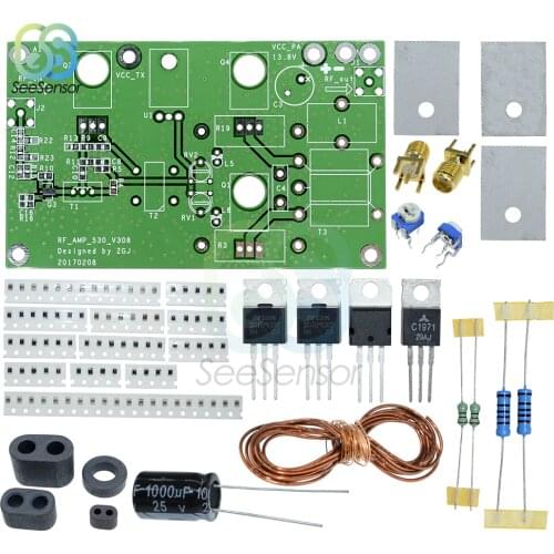 DC 13.8V 10A 45W SSB AM Linear Power Amplifier CW FM HF Radio Transceiver Shortwave Signal Amplification DIY Kit