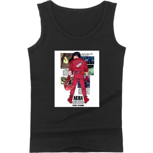 Fashion Print Capsule Akira Anime Movie Casual Tank Tops Men Bodybuilding Sleeveless Shirt Fitness Print Tank Tops Summer Vest