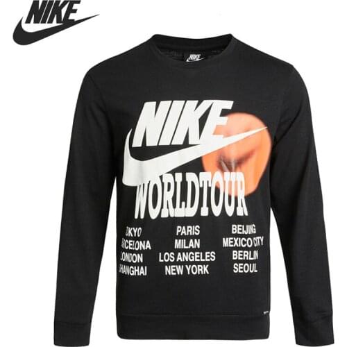 Original New Arrival NIKE M NSW LS TOP WTOUR Mens T-shirts shirt Long sleeve Sportswear