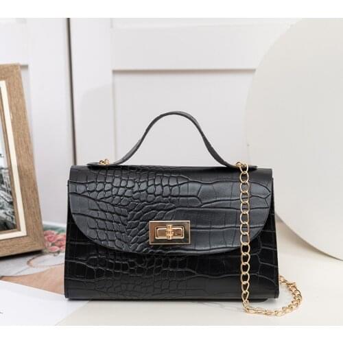 2021 New Fashion Women Bags Crocodile Pattern Shoulder Bag Trend All-match Diagonal Bag Mini Lady Small Square Bag Female Bag