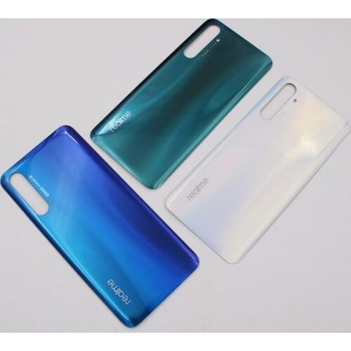 New Glass For Realme X2 Back Housing Back Cover Battery Case For Realme X2 Battery Cover Repair Replacement Parts With Logo