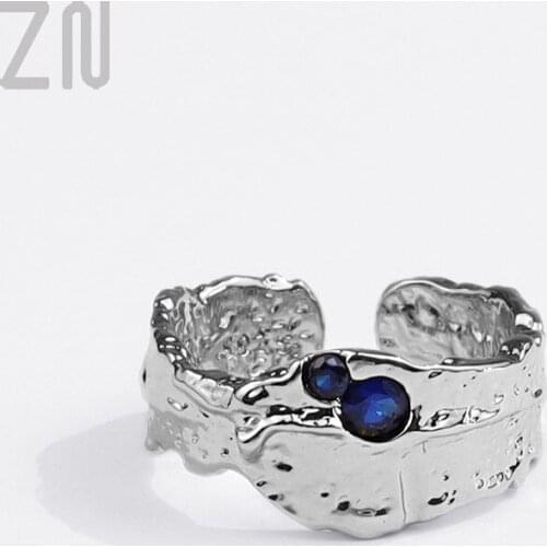 ZN Hip Hop Adjustable Opening Finger Ring Fashion Jewelry Gifts Creativity Design Personality Irregular Geometry Rings Women Men