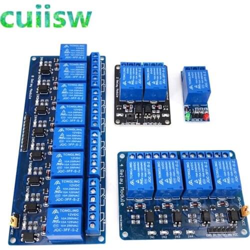 DC 5V Relay Module with Optocoupler Low Level Trigger Expansion Board for relay module for arduino 1 2 4 8 CH