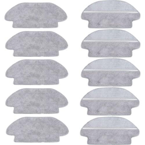 10Pcs Wet-Dry Mop Cloth Pad for Xiaomi Mijia STYJ02YM Viomi V2 PRO V-RVCLM21B Robot Vacuum Cleaner Parts