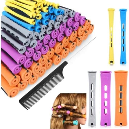 20 Pieces Of Perm Curling Rods 5 Sizes Of Curling Irons Plastic Cold Wave Rods Perming Rods Curling Irons Hair Styling Tools