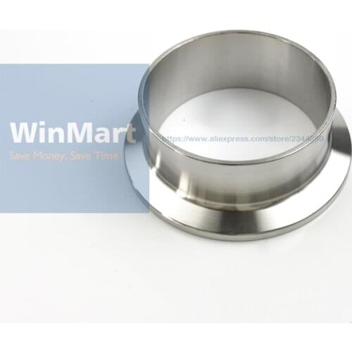 51mm Tube O/D x 2" Tri Clamp Weld Ferrule 304 Stainless Steel Sanitary Connector Pipe Fitting For Homebrew