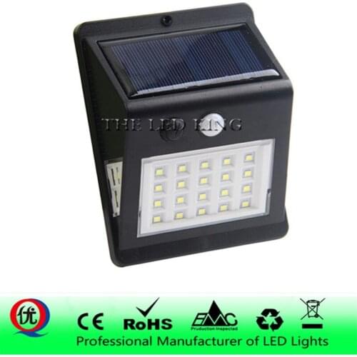 Waterproof Solar Light 40 30 20LEDs PIR Motion Detector Door Wall Light Outdoor LED Solar Panel Lamp Security Spot Lighting