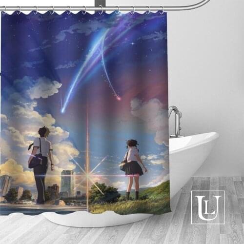 Your Name Shower Curtains Custom Bathroom Curtain Waterproof Bathroom Fabric Polyester Shower Curtain 1pcs custom
