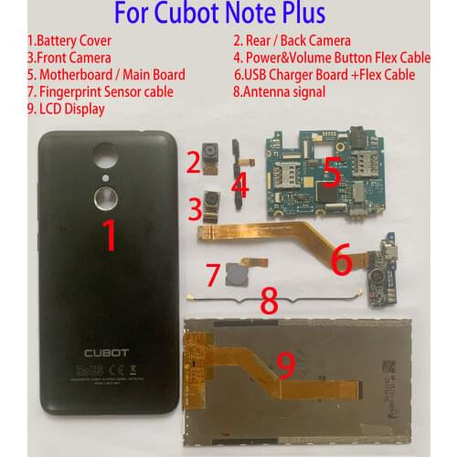 5.2'' LCD Display For Cubot Note Plus LCD Display + Touch Screen Digitizer Assembly Flex Cable Sensor Tools Protector Film