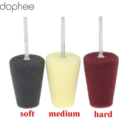Dophee 1Pc Cone Shaped Sponge Polishing Pad Burnishing Foam Buffing Pads For Car Wheel Hub Tool Car Cleaning Accessories Tools