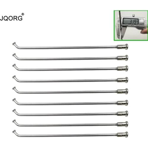 10 K 3.2 mm Diameter Special Angle Equal Diameter Motorcycle Spokes Material 304 Stainless Steel Sliver Color E-bike Spokes