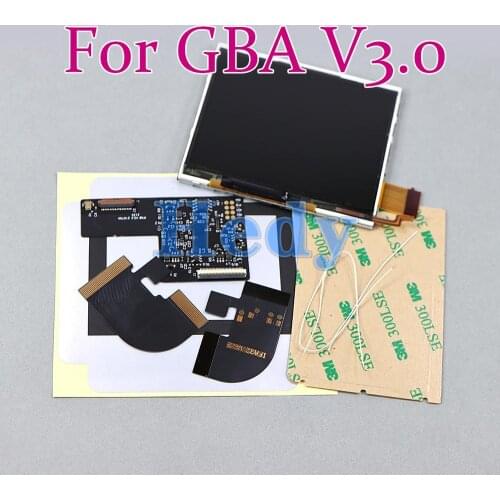 10sets V3 IPS LCD Screen For GBA Highlight Brightness LCD For GBA V3.0 point to point IPS highlight LCD screens