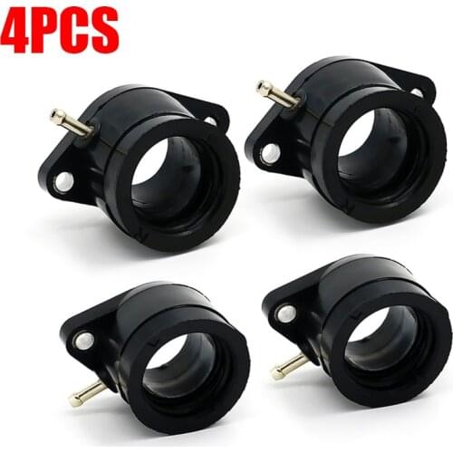 4) Carburetor Carb Holders Intake Joint Manifolds Boots For Yamaha 1982 - 1983 XJ650 / 1981 - 1983 XJ750 /1981 XJ750RH Seca