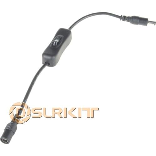 5.5x2.1mm DC Power Switch Extension Cable Cord Female to Male with one switch