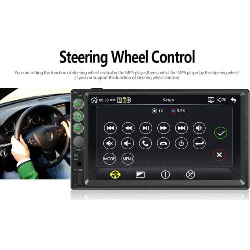 7 Inch 7062 Amplifier Touch Screen 2 Din Memory Card DVR Support TFT Screen Bluetooth Apple Internet Android 9.0 MP5 FM 12V