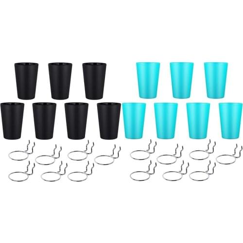 7 Sets Pegboard Hooks with Pegboard Cups Ring Style Pegboard Bins with Rings Pegboard Cup Holder Accessories