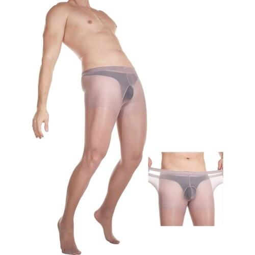 Oversize 100KG Watermelon Crotch U Convex Pouch Sheer Pantyhose Sexy Tights Medias Stockings Nylons Fetish Gay Wear Collant Pant