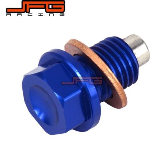 CNC Billet Aluminum Engine Magnetic Oil Drain Plug Bolt For YZ125 05-16 YZ250F 01-16 YZ450F YZ250FX WR250F WR450F Motocross