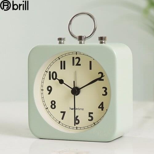 Children Small Alarm Clock Student Cute Blue Simple Desktop Alarm Clock Radio Relogio Caixa Son Bluetooth Kids Desk Clocks 50