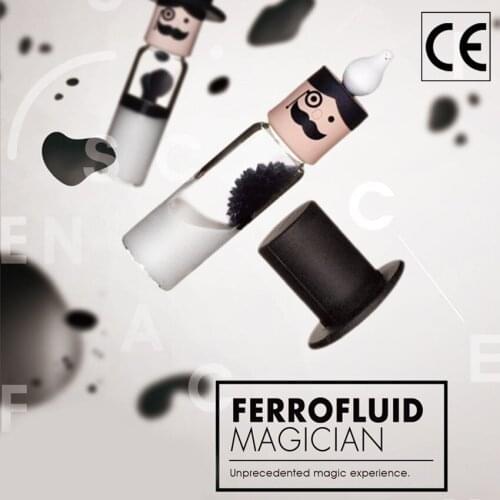 Cylindrical Ferrofluid In A Bottle Anti Stress Toys Magnetic Liquid Ferrofluid Liquid Display Neodymium Magnet Office Toys