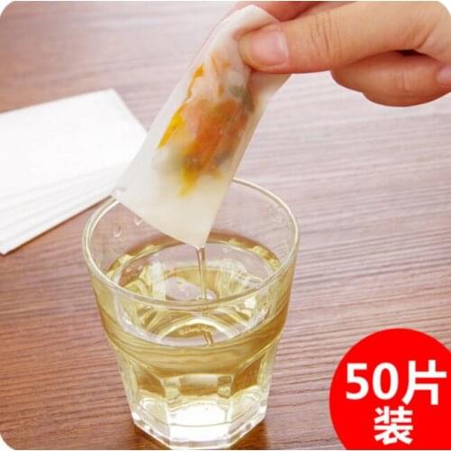 Eco-friendly Disposable Non-woven Tea Bags Seasoning Bag 50x5 Pieces/Lot Soup Filter Paper Bags