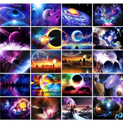 EverShine Diamond Painting Landscape Cross Stitch Diamond Embroidery Universe Rhinestone Mosaic Art Handicraft Gift Home Decor