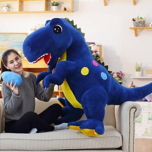 Fancytrader Large Pop Anime Tyrannosaurus Rex Plush Toy Huge Cartoon Dinosaur Doll Dinosaur Eggs Christmas Gift 63inch 160cm