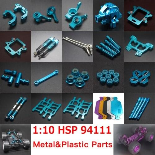 Hsp 1/10 Electric Big Foot Car 94111/94108 Full Vehicle Metal Plastic Upgrade Kit