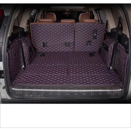 Car trunk mats for great wall haval H9 leather car trunk mat cargo liner 2015 2019 rug carpet boot luggage