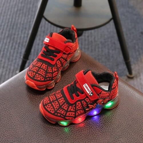 Disney cartoon summer childrens casual shoes boys sports shoes led light shoes girls net shoes