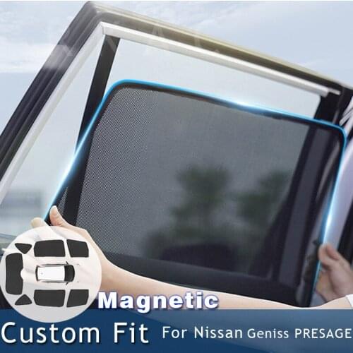 Magnetic Car Sunshade Mesh Sun shade Side Windows Sun Car curtain Visor Anti-UV Privacy Protection For NISSAN Geniss PRESAGE
