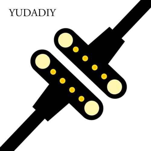 Universal T-Shape Smart Watch & Bracelet Magnetic Data Charging Cable 4-pin 9mm USB Backup Chargers Support DM98 LemX10/DM20