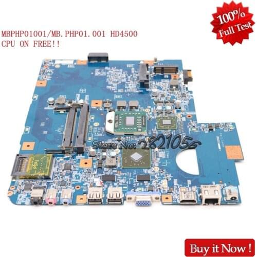 Nokotion Laptop Motherboard 48.4FN01.011 MBPHP01001 MB.PHP01.001 For Acer asipre 5542 5542G HD4500 CPU ON FREE
