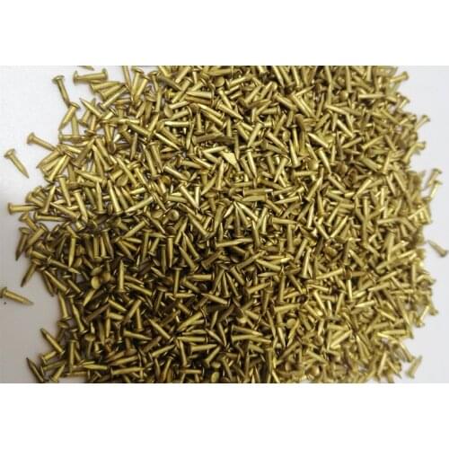 Copper brass nail brass pin wooden model ship accessories - 200 pcs 6mm length