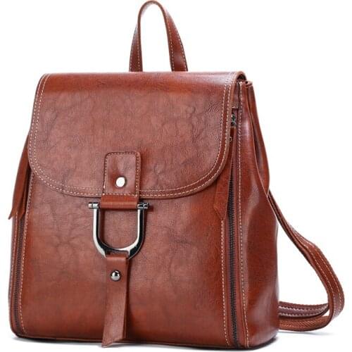 Fashion Women Pu Leather Backpack Laptop Bag High Quality School Backpacks for Teenager Girls Designer Lady Shoulder Travel Bags
