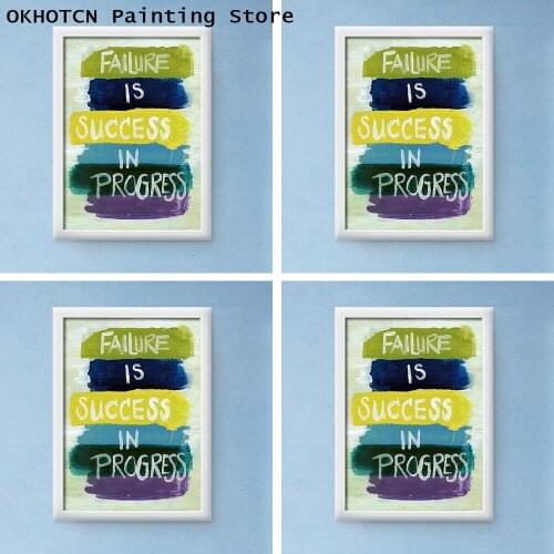 Motivational Quote Art Canvas Poster Minimalism Print Inspirational Picture Modern Home Office Room Wall Decor